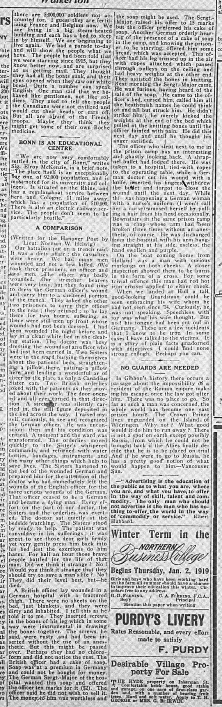 Paisley Advocate, January 15, 1919